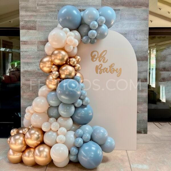 Decoración de globos para Baby Shower en Cusco